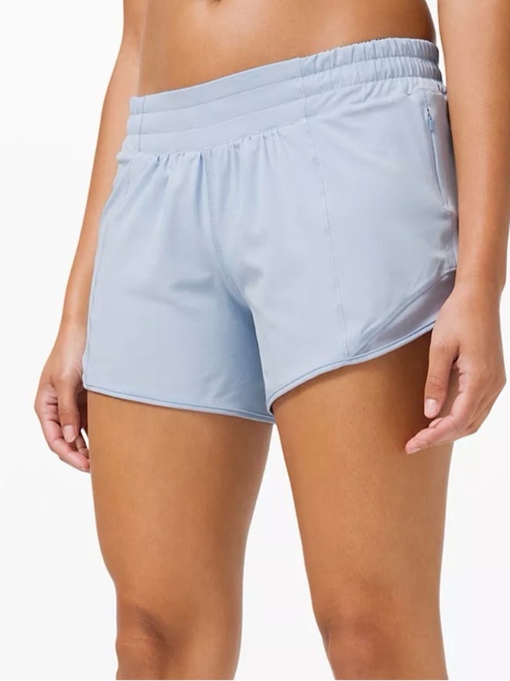 Lululemon Hotty Hot Low-Rise Lined Short 4" size 10 Colour
Blue Linen - Picture 3 of 14